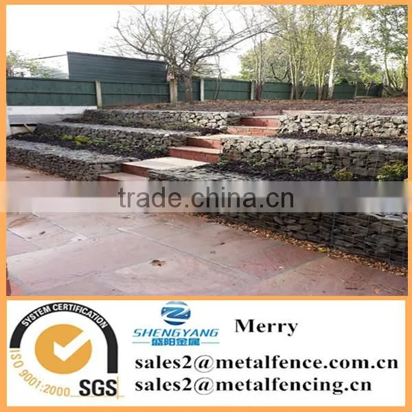 1mX0.5mX0.5m Galfan Hot-dipped Galvanized Welded Stone Gabion Basket Retaining Wall for Parking Area photo-2