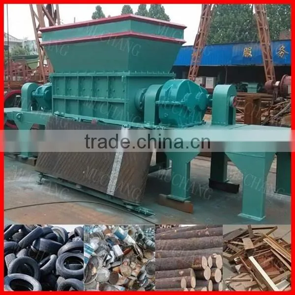 Used for Waste Tire Wood Pallet Twin Shaft Shredder photo-2