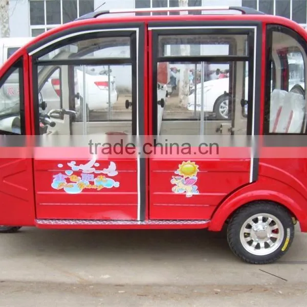 500W Closed Cabin Cargo Electric Rickshaw Tricycle With Closed Body photo-3