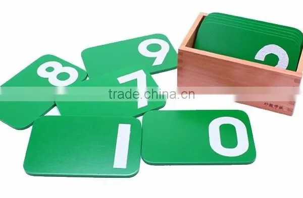 High Quality Wooden Educational Toys Children Montessori Set Digital Learning Board Math Sandpaper Number With Box photo-4
