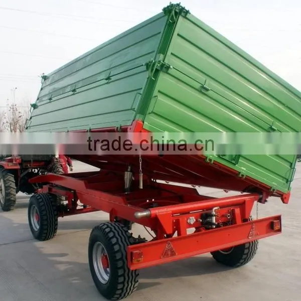Hot Sale Euro Style Tractor Use Hydraulic 10Ton,heavy Duty Farm Tipping Trailer, Rear and Side Tipping With CE photo-4