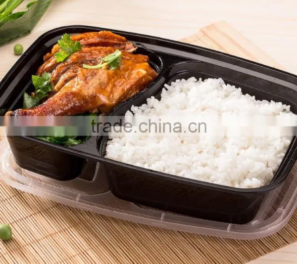 Airtight One Compartment Disposable Plastic Microwave Safe PP Food Box With Lid photo-3