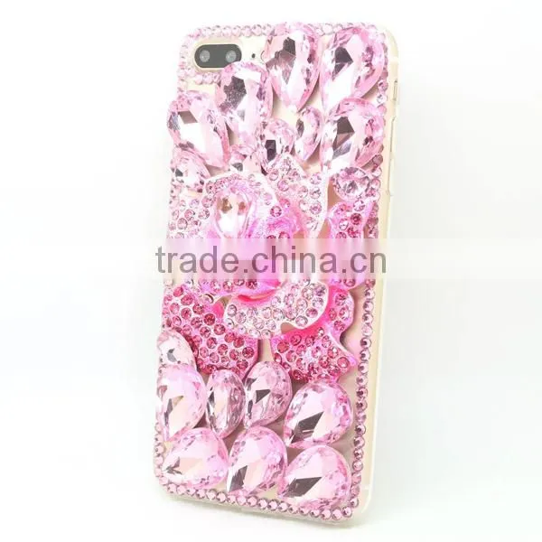 PC +TPU Phone Case Diamond Sticker Phone Hull Protective Back Cover for Iphone 7 7plus photo-2