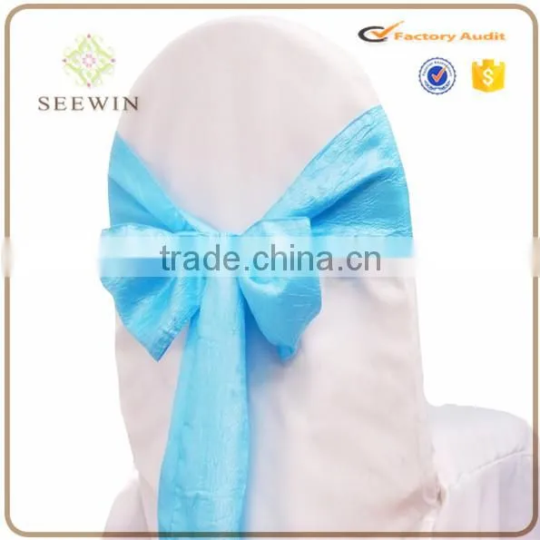 Colorful Tafetta Fabric Chair Sash for Chair Decoration photo-2