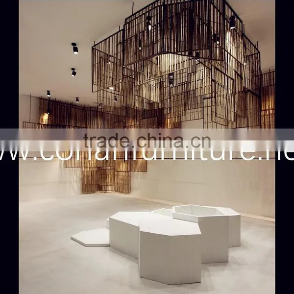 New Design Special Acrylic Solid Surface Public Contemporary Stool photo-2