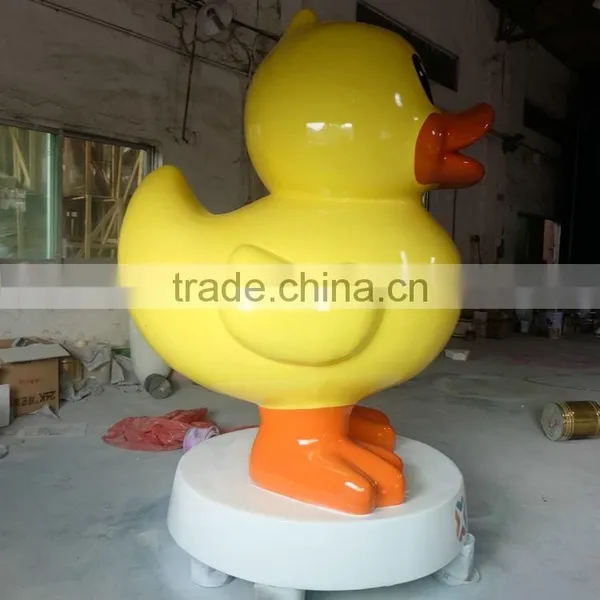 Outdoor FRP Duck Mascot Sculpture photo-5