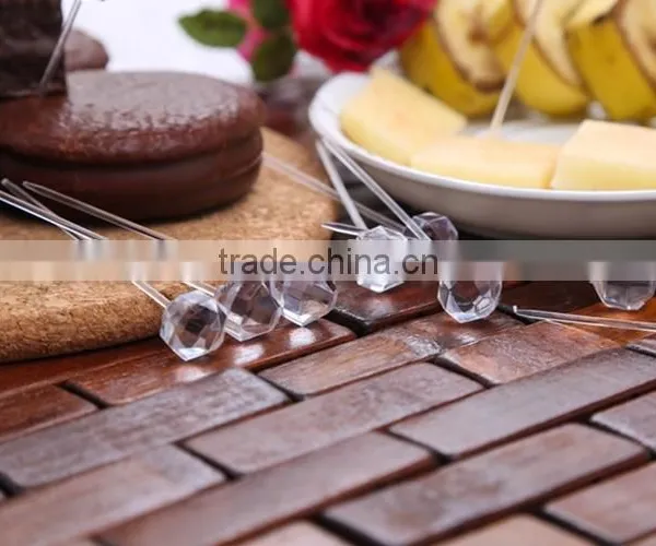 Wholesale Plastic PS Hight Quality Eco-friendly Dessert Cake Fruit Fork photo-3