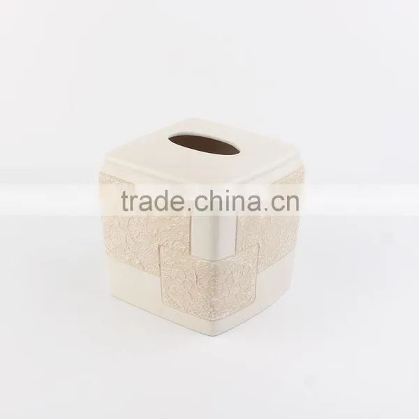 Cream-colored Elegant Hand-painted Ceramic Bathroom Accessories Home Decoration photo-3