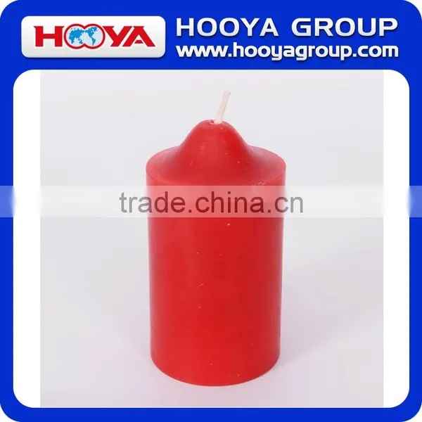 60*120 mm White/red Pillar Candle photo-2