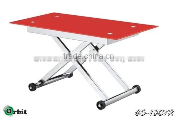 Modern Designs Metal Center Table, Stainless Steel Folding Dining Table photo-5