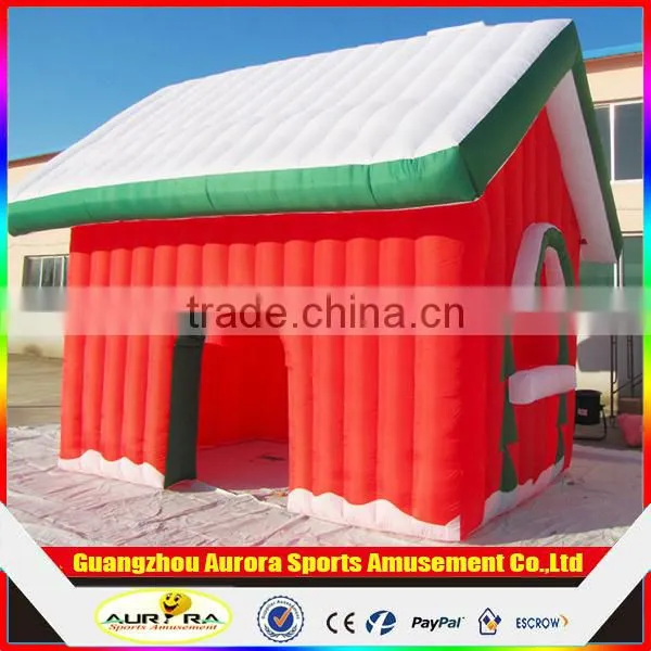 2016 Best Popular Inflatable Christmas Santas House With Factory Lower Price photo-2