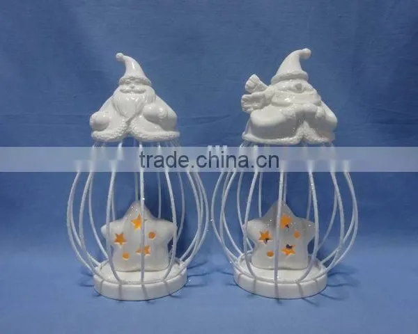 Owl Decorations Porcelain With Iron XMAS Decorations photo-6