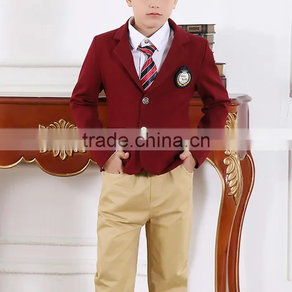British Wind Suits School Boys and Girls Uniforms Trousers Sets Spring and Autumn Middle School Students Uniform Custom Made photo-3