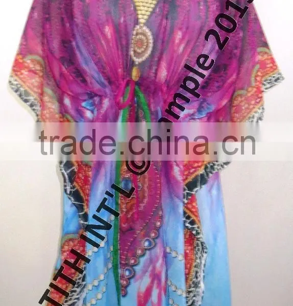 KNEE LENGTH DIGITAL PRINT KAFTAN photo-3