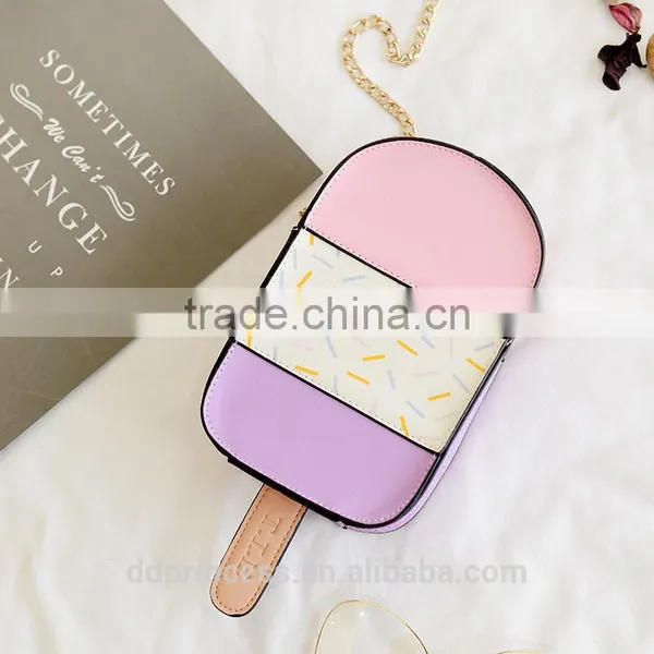 2017 Summer Cheap Kid Bag Food Design Handbag Pink Purple Candy Bag photo-3