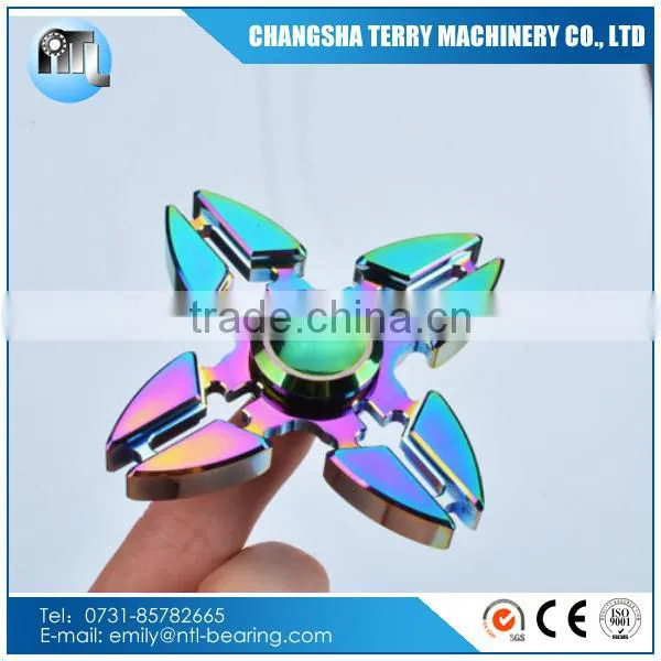Rainbow Color Four Crab Aluminum Hand Spinner photo-3
