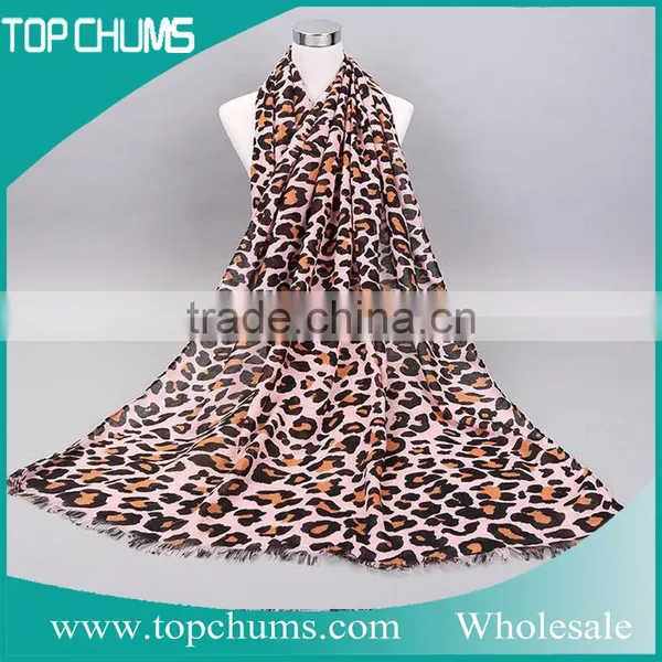 Popular Products Good Sale Ladies Leopard Print Sacrf Shawl photo-3
