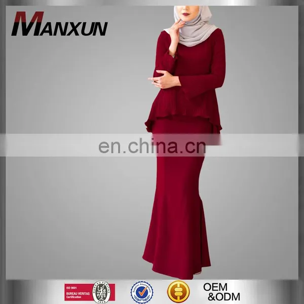 Modern New Design Baju Kurung Kebaya Simple Fancy Exquisite Fashion Baju Kurung