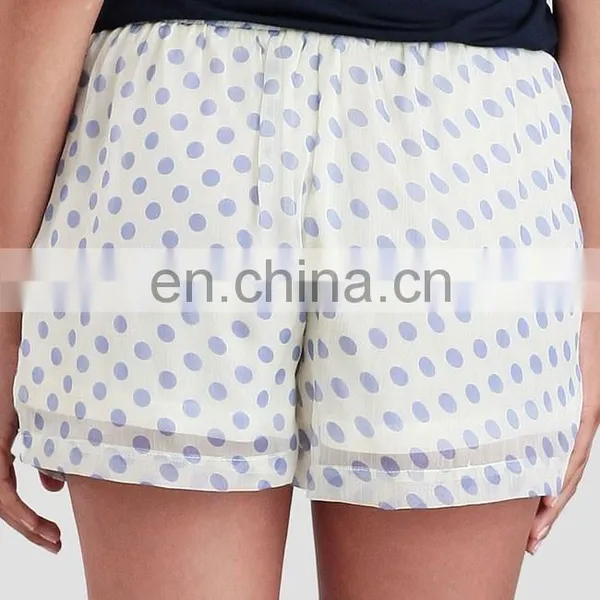 Playing Games Polka Dot Shorts Summer Nylon Shorts for Women photo-3