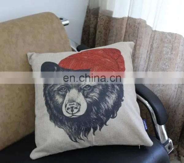 2015New Design Home Decorative Throw Sofa Pillow Case Cover Custom Linen Handmade Cushion Cover photo-4
