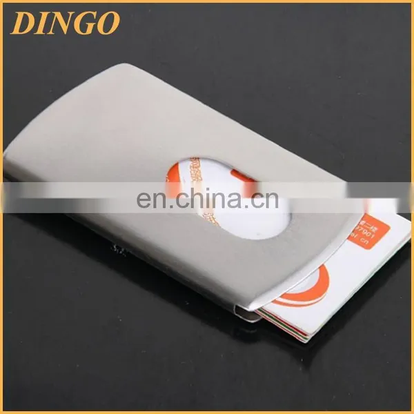 Stainless Steel Auto Hand Push Drawing NameCard Case for Buisness photo-2