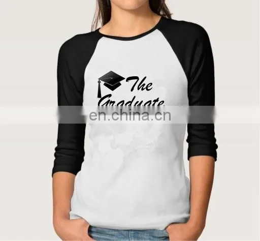 Long Sleeve Women's Printing Graduation T-shirt