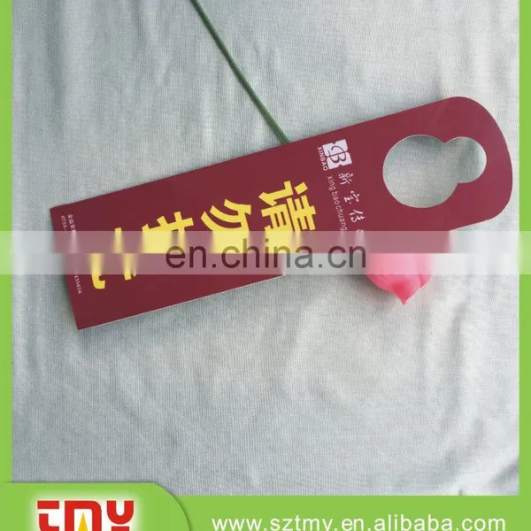 Custom Printing Plastic Hanger Hotel Room Door Plastic Hanger photo-5