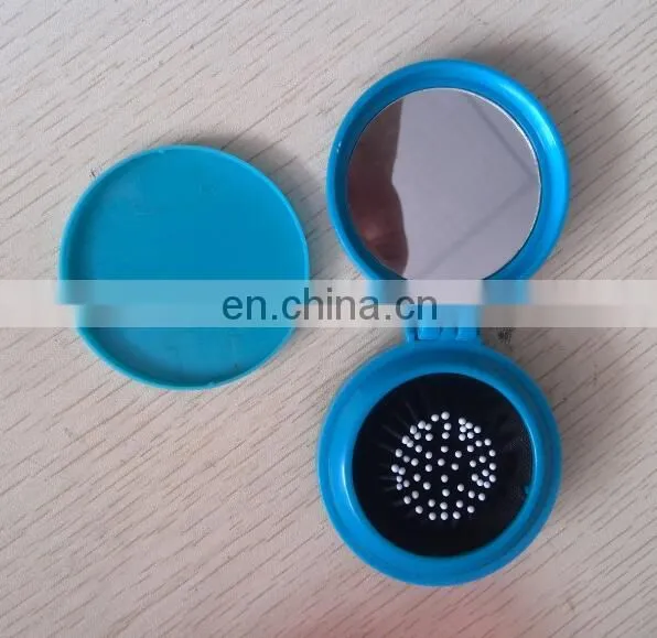 Round Foldable Hair Brush With Mirror And Sewing Kit Set With Available Color Provided photo-4