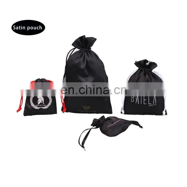 Cheap Silk Drawstring Satin Bag With Logo Printing ,Gift Satin Bag photo-6