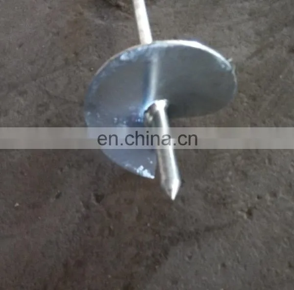 Ground Screw Pile Earth Pole Helix HDG Forging Screw Anchor photo-5