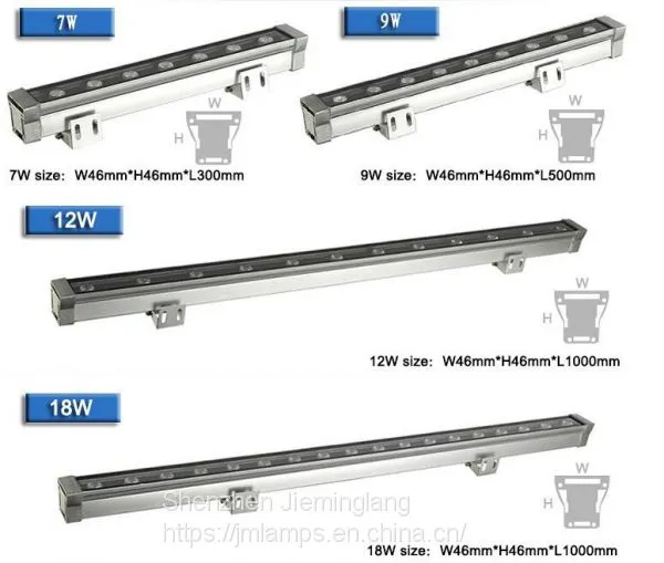 Green Environmental Protection Jie Minglang High Brightness JML-WWL-A18W LED Wall Washer 18W photo-3