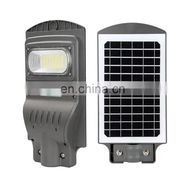 Outdoor Led Solar Panel Street Lamp 20w 40w 60 w LED All in One Solar Led Garden Street Light With Pole photo-4