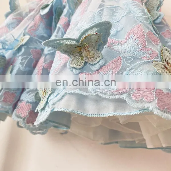 Baby Spanish Dresses for Girl's Dress Vintage Lace Butterfly Kids Clothing Wholesale Children Clothing Frock photo-6