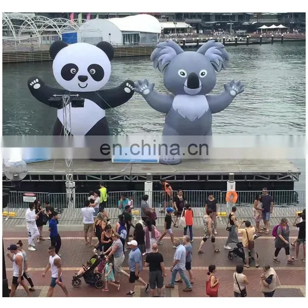 Inflatable Character Good Blow Up Panda And Koala Bear With LED photo-2