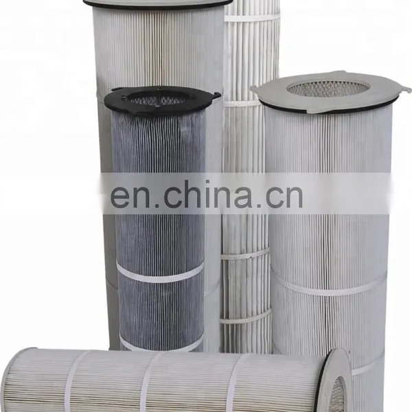 Cylindrical Industrial Filter Cartridge PTFE Membrane Wide Pleat Spacing photo-2