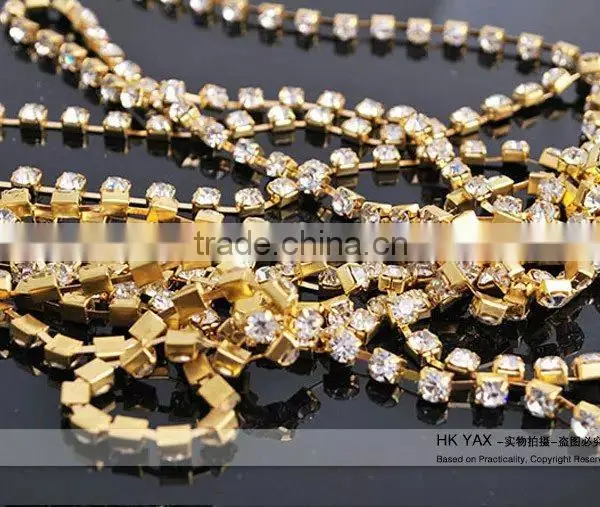 0108L China Supplier Trims Chain Bridal Beaded;beaded Trims Bridal Trims;bridal Beaded Trims Chain photo-2