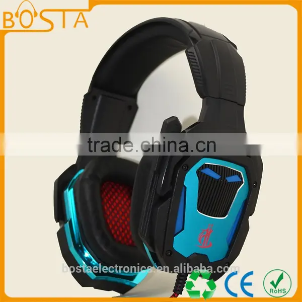 2016 Professional Lead Light Retracatble Microphone Gaming Headset With Best Price photo-4