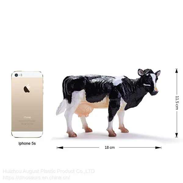 Custom Holstein Friesian Figure Pvc Holstein Cow Animal Model Toy Vivid Holstein Friesian Cow Action Figure photo-5