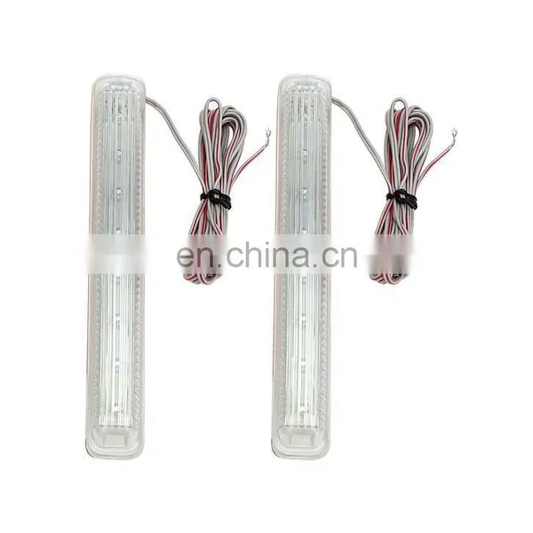 2 Pcs Indicator Lamp Dc 12V Yellow Soft 8 Smd Led Car Led Fog Light Cold Light Source Amber Auto Rearview Mirror Turn Signal photo-3