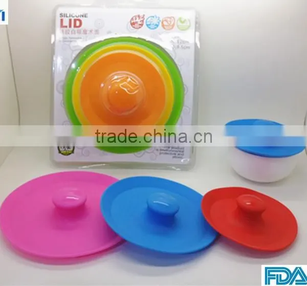 3PCS Food Grade Silicone Bowl Cover Fresh Cover For Fruit Bowl Silicone Bowl Cover/Bowl Lid photo-5
