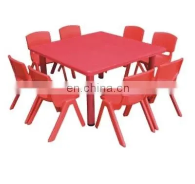 2020 Children Furniture Kindergarten Cheap Plastic Study Play Table Set for Kid