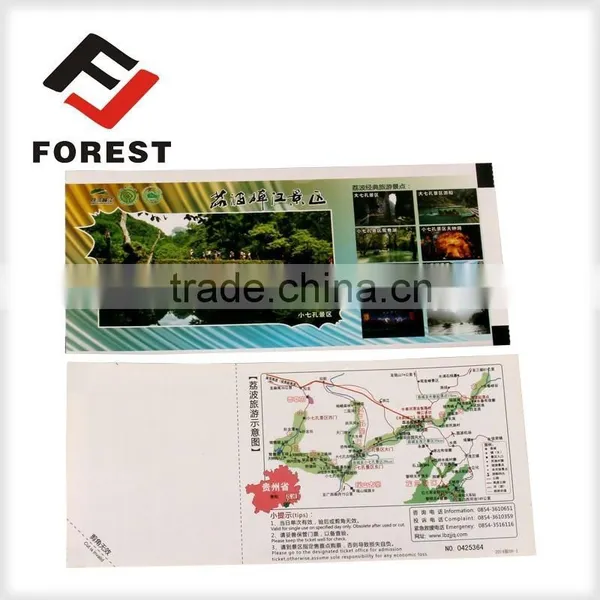 Double Side Printing Scenic Spot Entrance Tickets photo-2