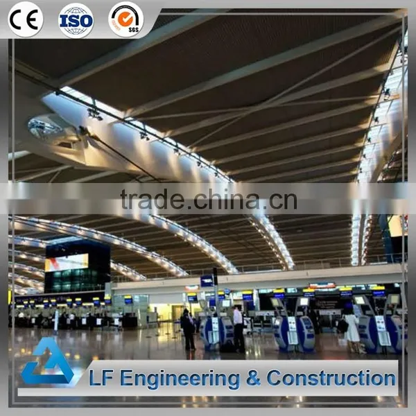 China long span light steel space frame airport terminal