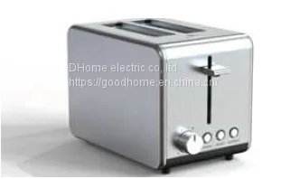 2 Slice stainless steel Toaster in modern design（Wechat:13510231336）