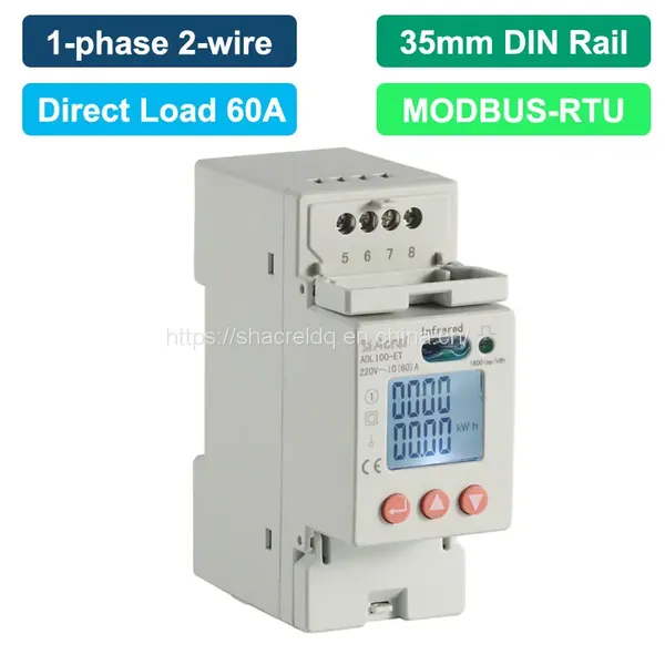China Manufacturer 8 Digits LCD Display Single Phase Energy Meter Kwh Electrical Metering Equipment ADL100-ET photo-4