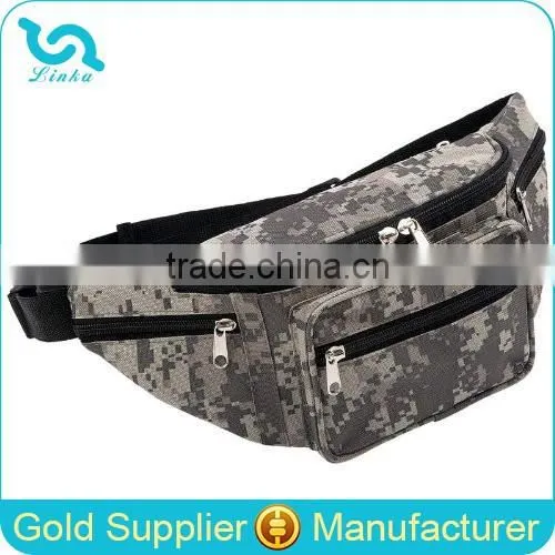 Camouflage Print Water Resistant Nylon Military Waist Bag Men's Military Waist Bags Tan Quality Choice