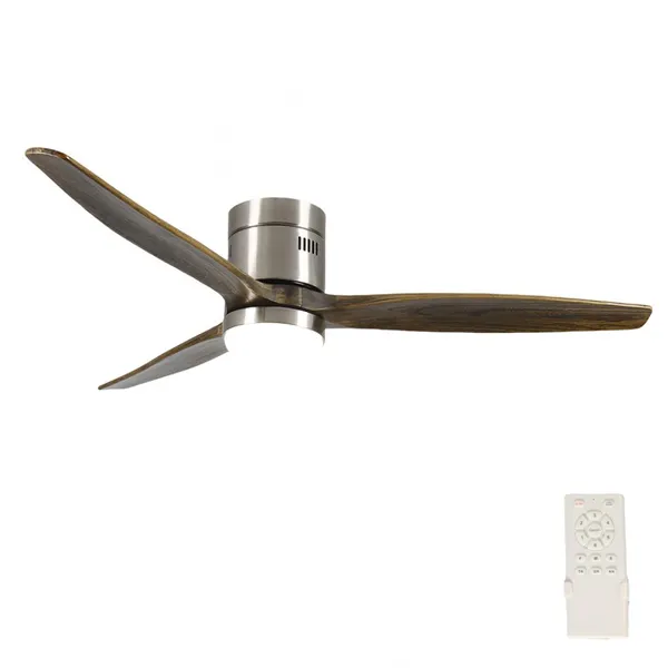 52inch Ceiling Fan With Solid Wood Blades Fans With Remote Cotroller photo-4