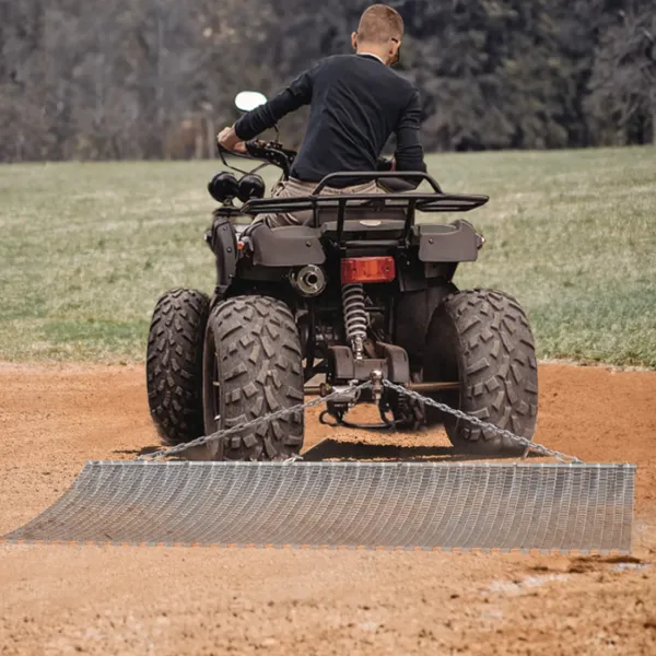 4ftx 4ft Drag Mat Heavy Duty Steel Mesh Field Farm Leveling for ATV UTV photo-4