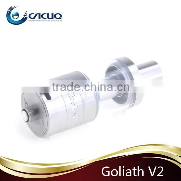 Goliath Rta With Glass Tube and Glass Drip Tip Heat Resistant Pyrex Tank Goliath v2 Tank Rebuildable Ceramic Rod Coil Atomize photo-6