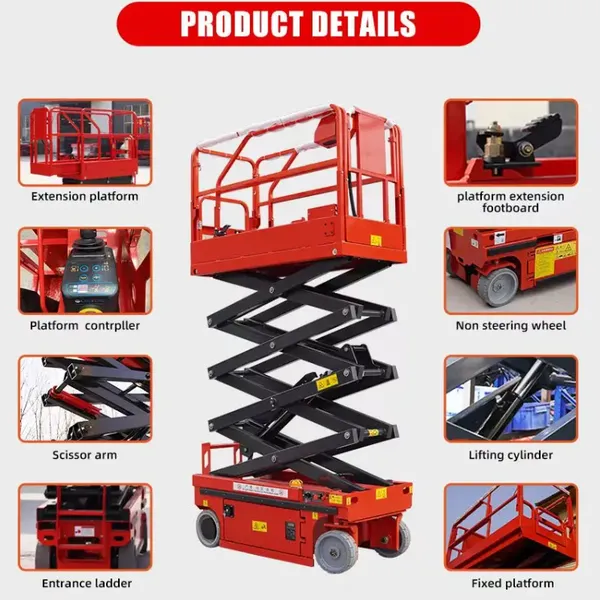 Electric-Powered Aerial Work Platform With Fully Self-Lifting Mechanism 12m Max Height photo-3